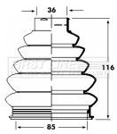Drive shaft bellow kit - drive,