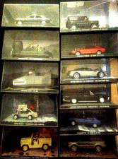 11 X GE Fabbri JAMES BOND Car Collection 1:43....BULK/LOT