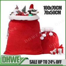 Large Christmas Special Delivery Santa Sack Fabric Stocking Bag Present Gift