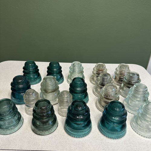 Vintage mixed glass telephone - mixed,