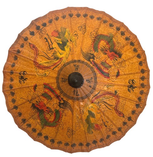 Oriental handpainted dragon - handpainted,