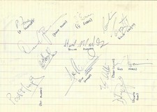 Merthyr Tydfil -71/72 -handsigned x 11- inc rare ex-league players