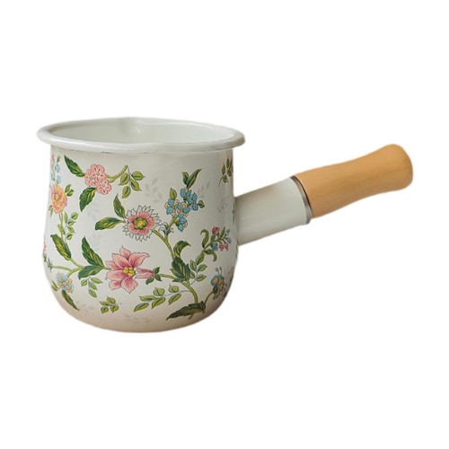 Small milk pan with - milk,