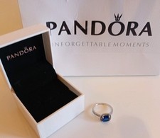 Pandora Blue square Sparkle