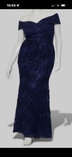 Xscape Womens Blue Embellished