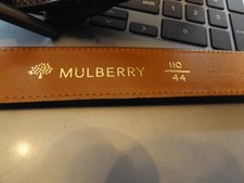 Mulberry Brown leather belt 44