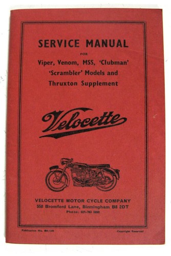 Velocette range motorcycle - range,