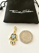 Thomas Sabo Charm Pendant. Gold Plated Sterling Silver. New In Package.