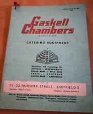 Trade catalogue - GASKELL and CHAMBERS Limited, CATERING EQUIPMENT, 1958
