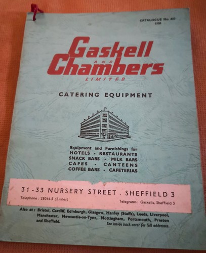 Trade catalogue gaskell and - catalogue,