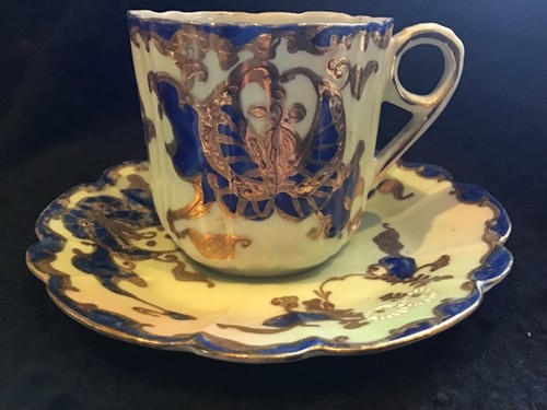 Antique hand decorated fine - decorated,