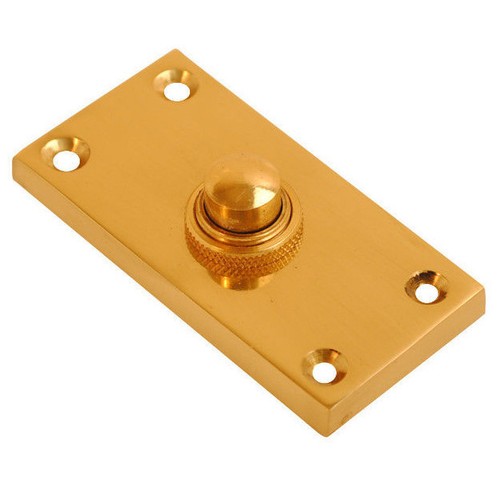 Door bell push - push, chrome