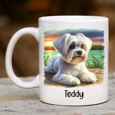 Personalised Maltese Dog Mug