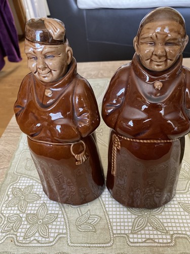 Old vintage mead monk bottles - mead,