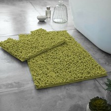 2 Piece Bath Mat Set Anti Slip