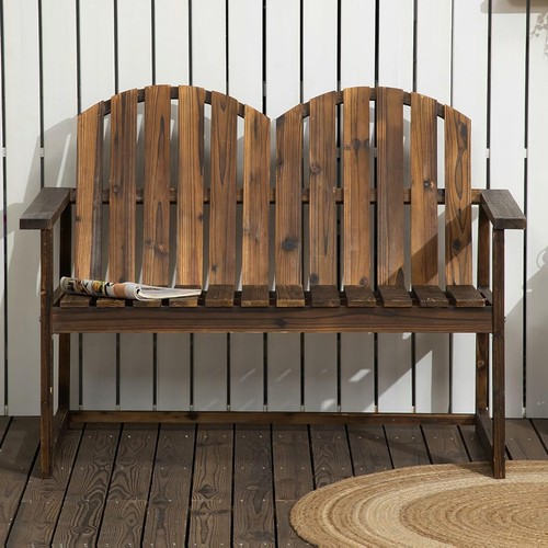 Wooden garden bench seater - wooden, 2
