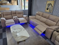 Hannah 3 + 2 Beige Sofa Set