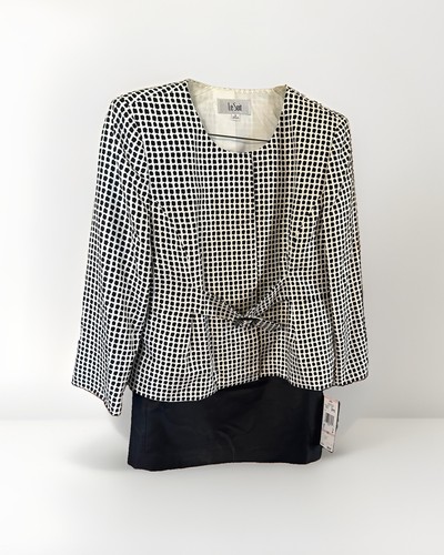 Suit belted peplum jacket - suit,