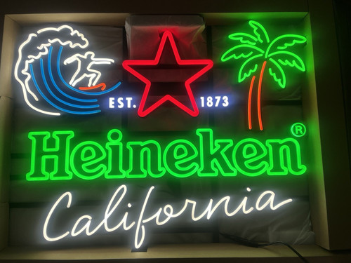 Heineken california neon style - california,