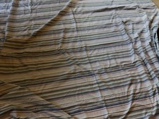 Christy 100% Cotton Duvet Cover Bed Set. Blue Multi Stripe. King