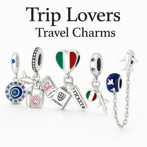 S925 pure silver charm - silver, bead