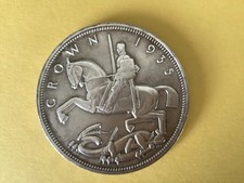 1935 George V Rocking Horse Crown In Proof Like Condition Aunc Silver Coin Nice