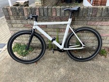 Single speed mens bicycle. White frame. Medium size frame. Very good condition. 