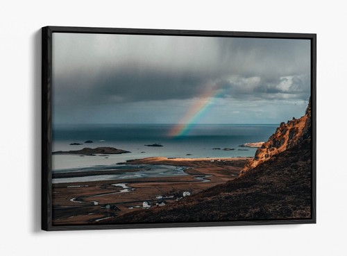 Rainbow over sea - rainbow,