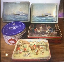 5 Vintage Empty Tins 2 Milady