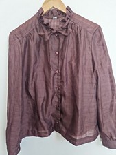 Vintage 80s Ruffle Neckline