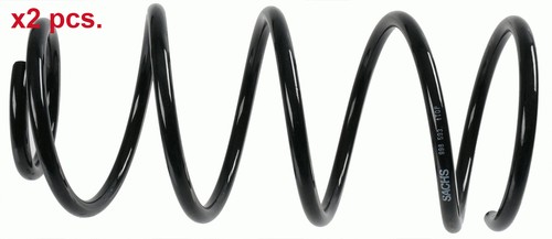 Pcs front coil - x2, springs