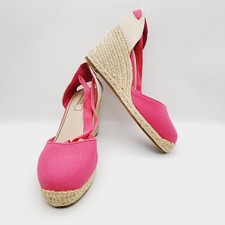 M&S espadrille hot pink UK 5.5