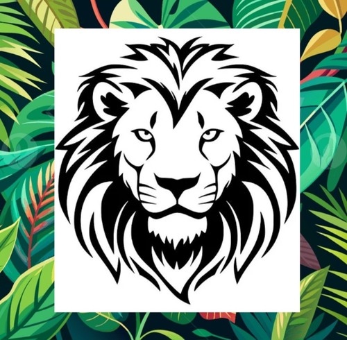 Majestic lion sillhouette - majestic,
