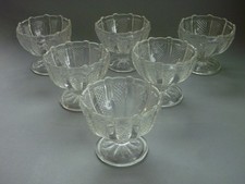 Retro Glass Dessert Bowl Dish