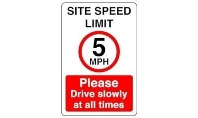 Site speed limit 5mph please