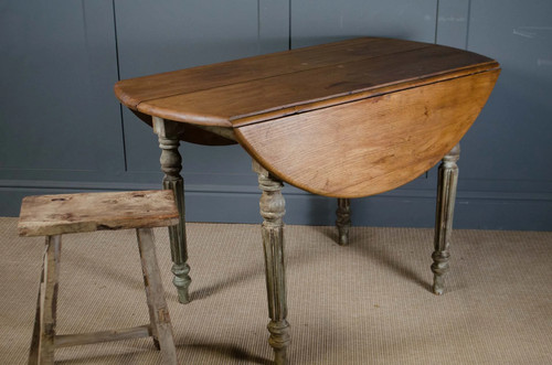 Antique french oak drop leaf - antique,