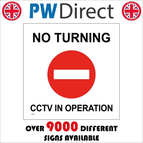 Sign turning cctv in - cctv,