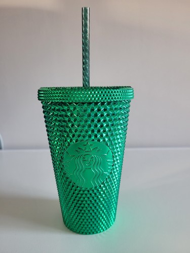 Starbucks green metallic mug