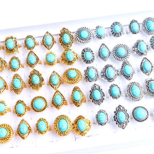 20pcs women vintage rings - 20pcs,