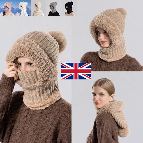 Wool knitted cap - knitted,