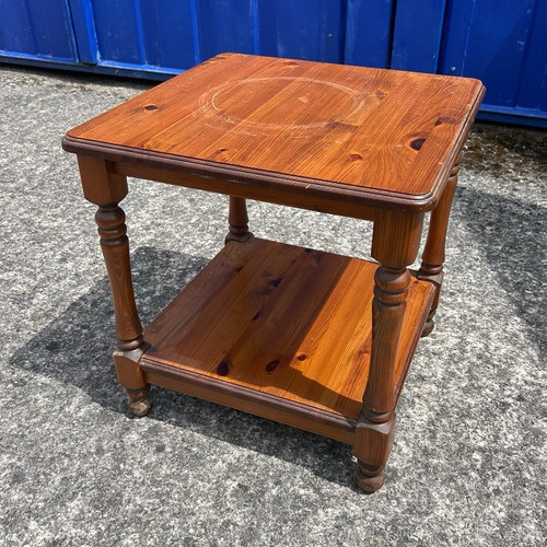Square brown pine wood side - wood,