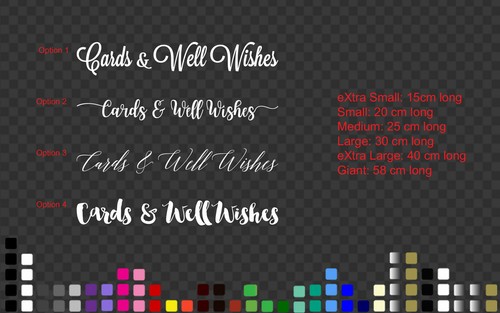 Cards well wishes wedding - "cards, wishes"