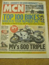 MCN - MOTORCYCLE NEWS - TOP 100 BIKES - 30 Dec 2009