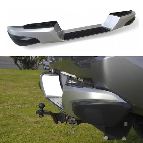 Rear bumper silver - bumper, &