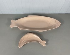 Vintage Ceramic Fish Platter And Side Plate
