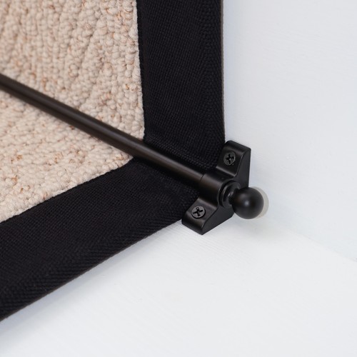 Imperial matt black stair rod - matt,