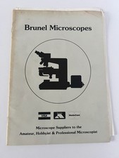 Vintage Brunel Microscopes Sales Brochure 1980s Advertising Science Ephemera