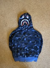 BAPE Blue Camo Shark Full Zip