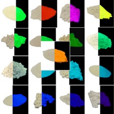 Glow in the dark powder white