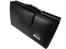 Womens Purse Real Leather 8 RFID Blocking Credit Card Slots Coins Ladies Wallets